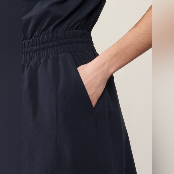 Athleta Avenue Romper Navy Blue - Picture 4 of 9